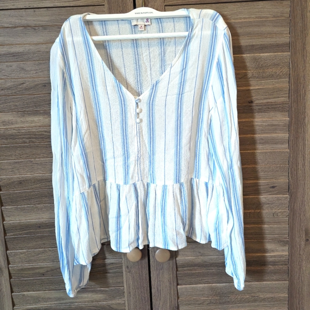 Super light weight long sleeves boho desert dress top size S NWOT